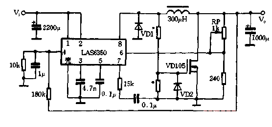 LAS6350 and <strong><strong>VDMOS</strong></strong> form a <strong><strong>boost circuit</strong></strong> Figure.gif