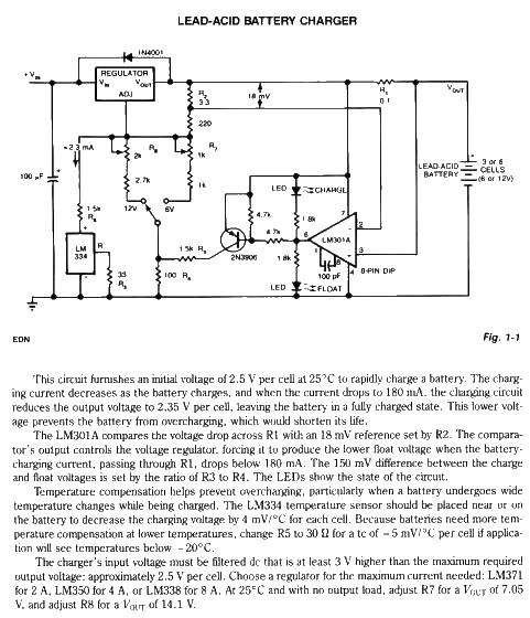 Lead-Acid Battery charger circuit