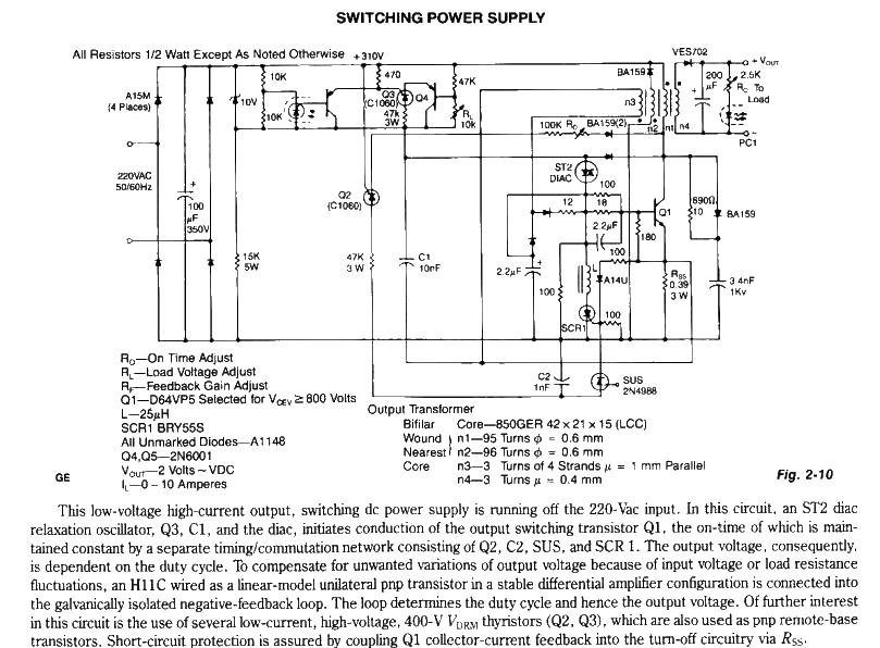 Switching Power Supply Charging circuit