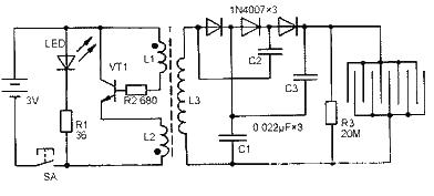 A design method for electronic mosquito killing circuit