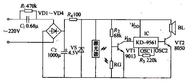 49.<strong>Laser detection</strong><strong>Anti-theft alarm circuit</strong>.gif