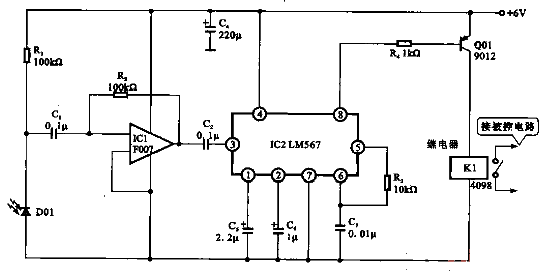 4.<strong>Receiver circuit for infrared<strong>optical signal</strong>.gif