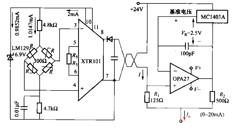 29. Bridge measurement-0 to 20mA<strong>Current</strong><strong>Output circuit</strong>.gif