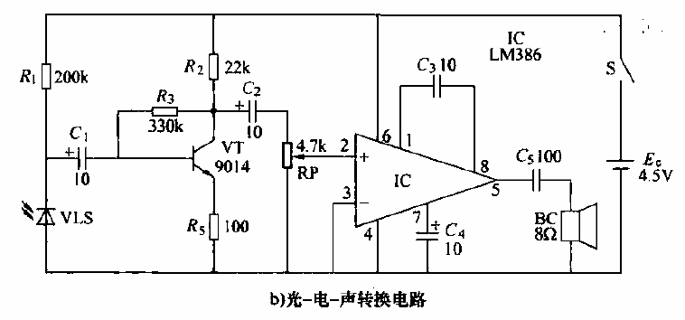 28.<strong>Photoelectric</strong>Sound<strong>Conversion Circuit</strong>b.gif