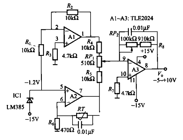 4.TLE2024 precision<strong>temperature measurement circuit</strong>.gif