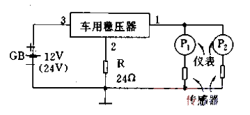 <strong><strong>Automotive</strong></strong>Commonly used<strong><strong>Integrated voltage regulator</strong></strong><strong><strong>Application circuit</strong></strong >.gif