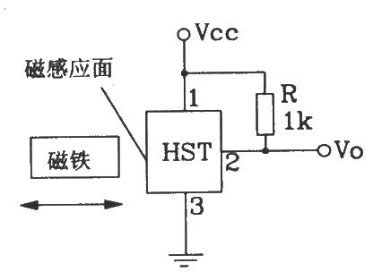 HST Hall sensor application interface circuit diagram