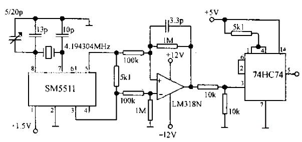 Precise<strong><strong>second pulse</strong></strong><strong><strong>signal generation</strong></strong><strong><strong>Circuit diagram</strong></strong>. jpg