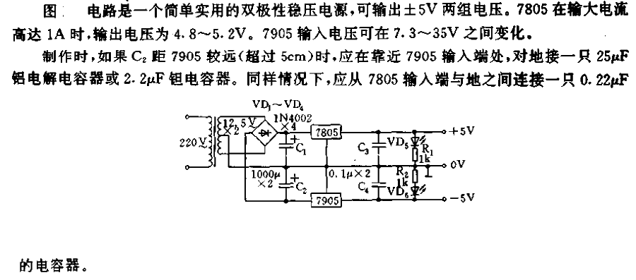 Bipolar<strong><strong>Regulated Power Supply Circuit</strong></strong>.gif