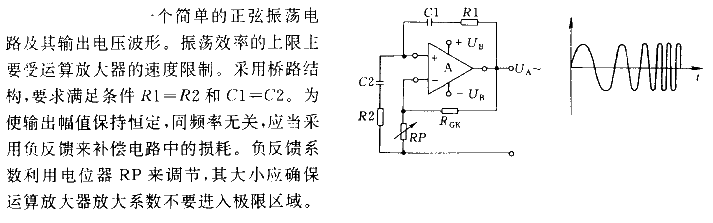 Simple sinusoidal<strong><strong>oscillator circuit</strong></strong> using<strong><strong>op amp</strong></strong>.gif