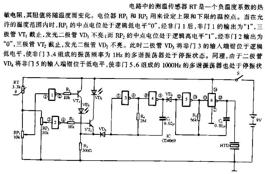 Bidirectional overtemperature<strong><strong>alarm circuit</strong></strong>.gif