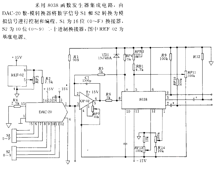 Programmable function generator circuit