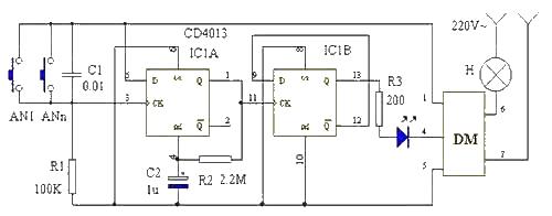 Bistable switch circuit diagram