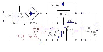 LM317T safety application circuit