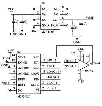 <strong><strong><strong>D/A conversion circuit</strong></strong> based on<strong><strong><strong>AD</strong></strong></strong>5542 </strong></strong>