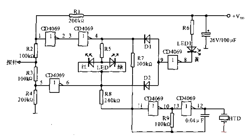 Logic level test pen