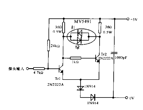 <strong>TTL</strong>Logic Probe<strong>Circuit</strong>.gif