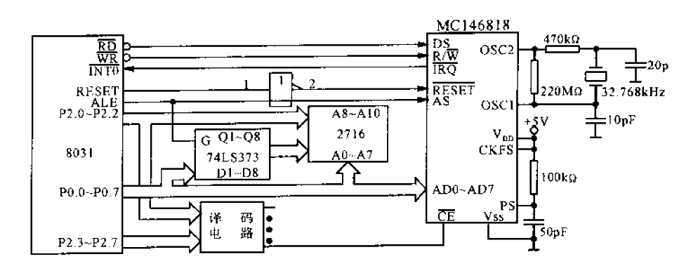 <strong>Interface circuit</strong> of 8031 ​​and MC146818.gif