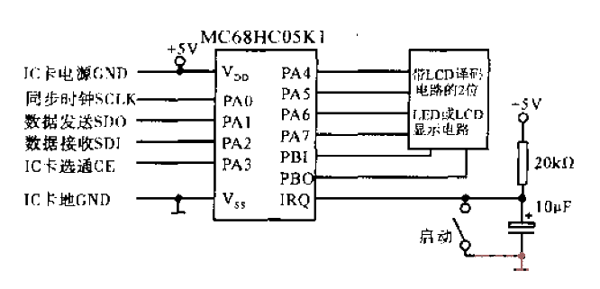 IC card reading circuit