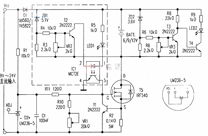 Constant current battery charger