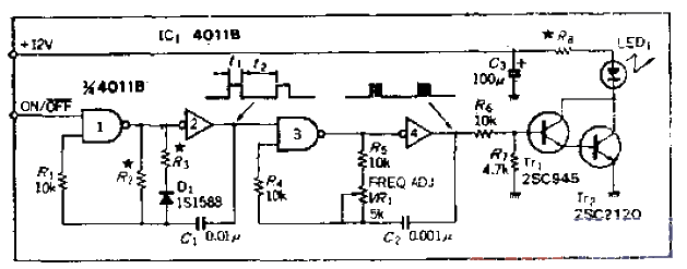 15.<strong>Light-emitting diode</strong> pulse<strong>drive circuit</strong> using C-<strong>MOS</strong><strong>NAND gate</strong>.gif