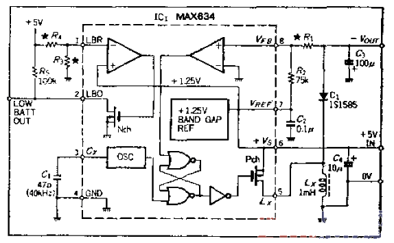 10. Use a +5V<strong>power supply</strong> to get a negative<strong>voltage converter</strong> with a voltage of -5 to -15V.gif