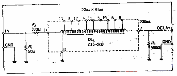 10. It is a 20 to 200ns<strong>analog</strong><strong>delay<strong>circuit</strong></strong> divided into 10 steps.gif