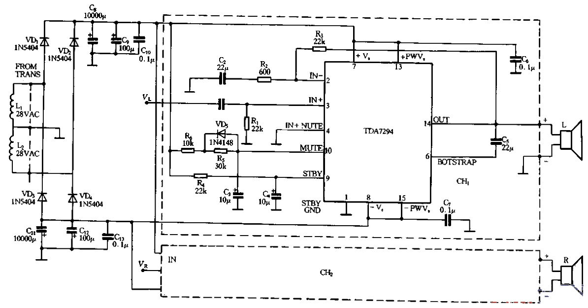 74.<strong>TDA7294</strong>’s<strong>Application circuit</strong>.gif