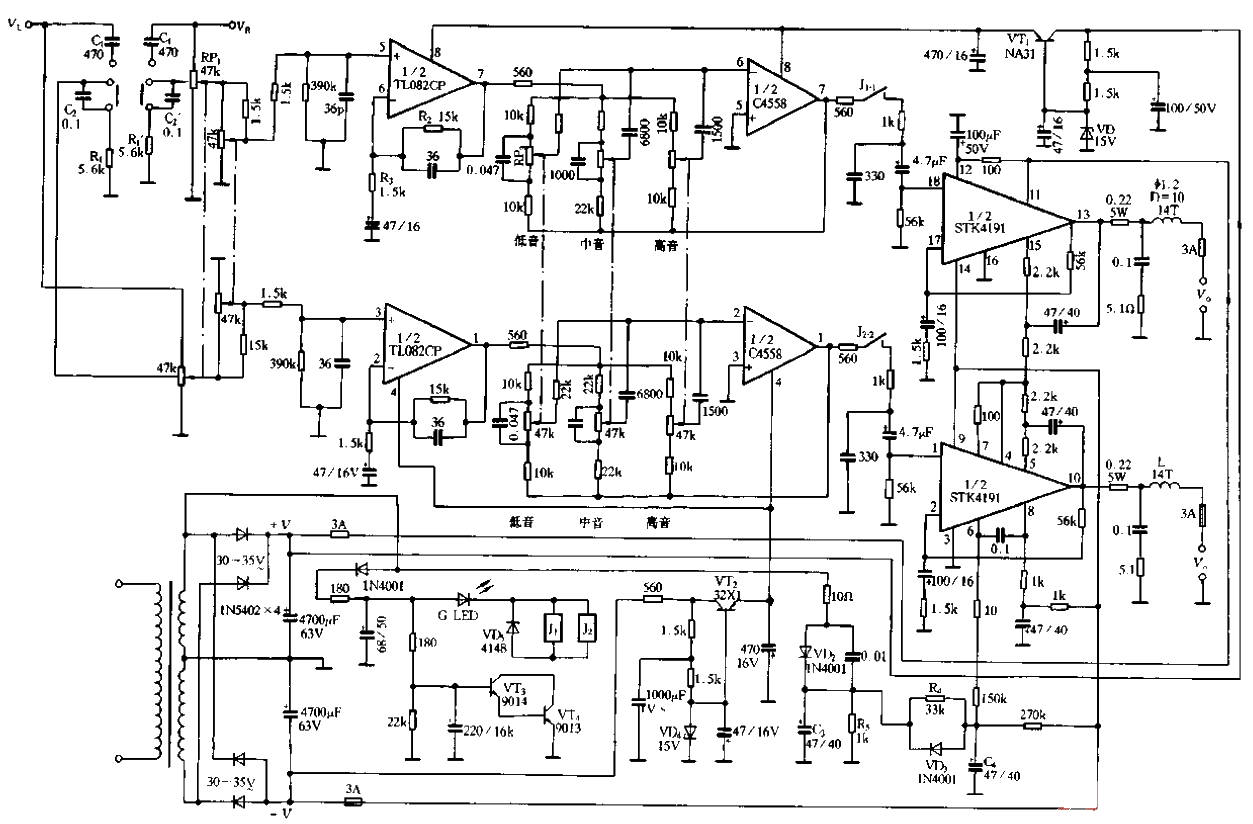 86.<strong>Power amplifier</strong> composed of<strong>ST</strong>K4191.gif