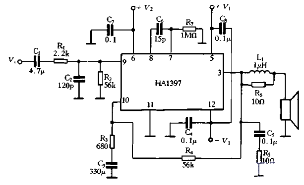 76.HA1397<strong>Application circuit</strong>.gif