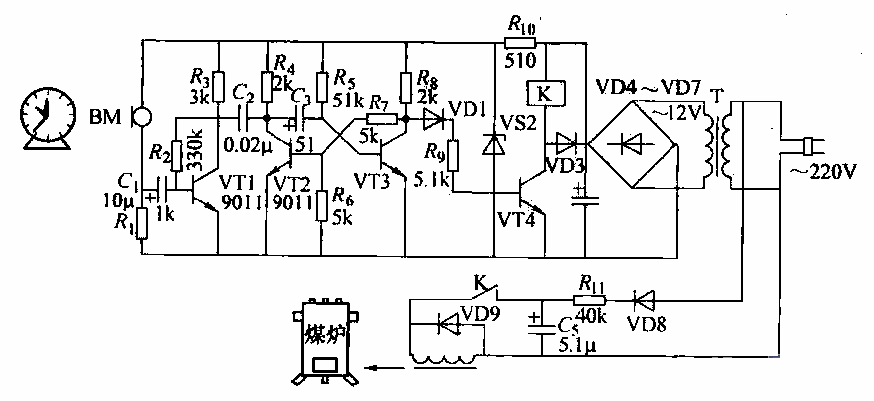 42. Coal furnace door automatic opening<strong>Remote control circuit</strong>.gif