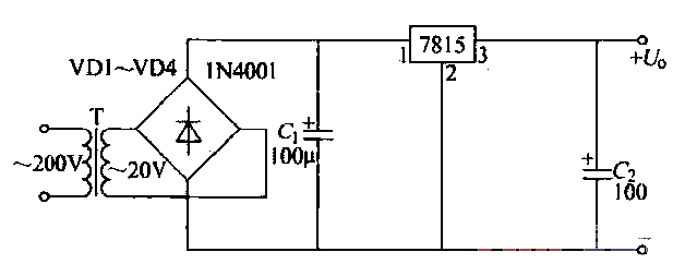 22. Three-terminal fixed<strong><strong>stabilized power supply</strong> circuit</strong>.gif