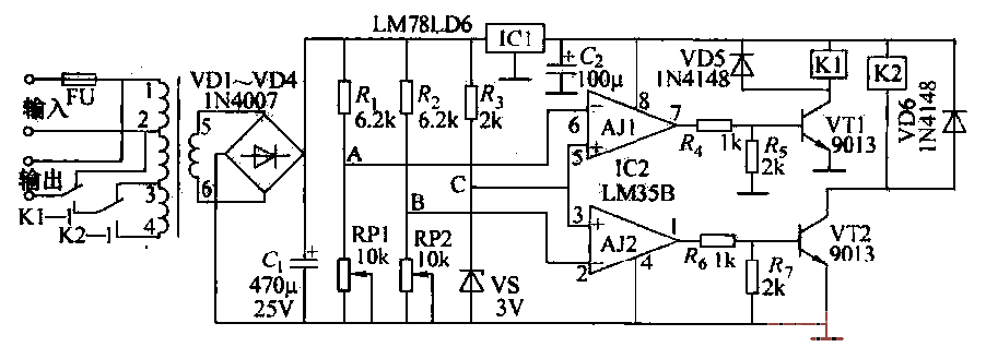 35.<strong>AC stabilized power supply</strong> circuit.gif