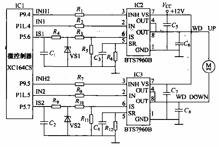 Car window control circuit