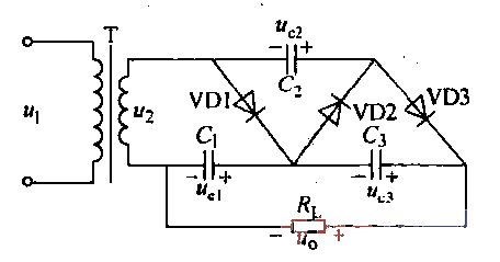 Triple voltage rectifier circuit