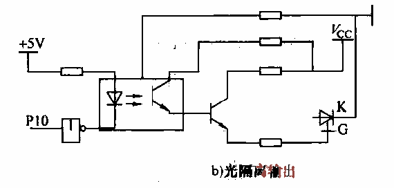 Thyristor triggered interface circuit b