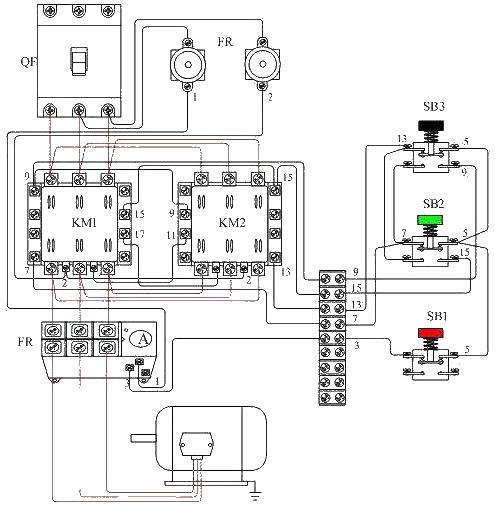 Motor forward and reverse control wiring diagram (1)