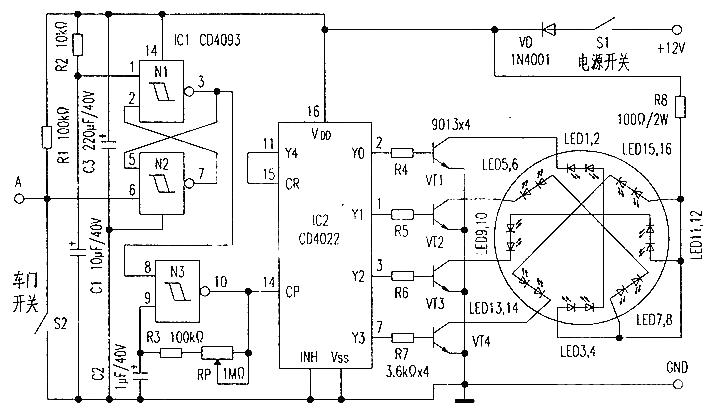 Ambulance electronic signal light Flashing light