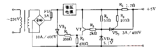 Overvoltage<strong>overcurrent protection circuit</strong> adapted to any <strong>regulated power supply</strong> Figure.gif