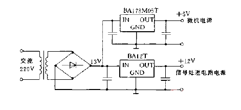 <strong>Circuit diagram</strong> for supplying two <strong>power supplies</strong>.gif