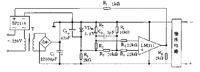 <strong>Circuit diagram</strong> of <strong>overvoltage protection</strong> using the principle of overvoltage generating overheating.gif