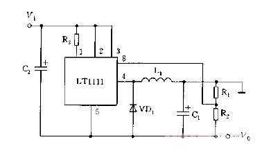 Typical<strong>application circuit</strong>polarity conversion<strong>circuit diagram</strong> of LT1111.gif