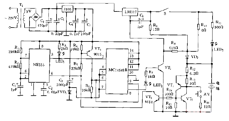 Household <strong>Automatic Charger</strong> circuit diagram.gif