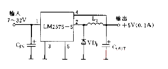 <strong>LM2575</strong>-5.0 step-down <strong>switching regulator</strong>Basic<strong>Application circuit diagram</strong>.gif