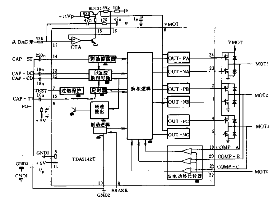 20.TDA5142T principle block diagram and typical applications.gif