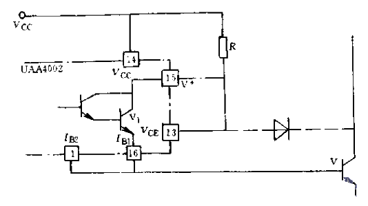 Direct deletion circuit schematic diagram of anti-oversaturation function