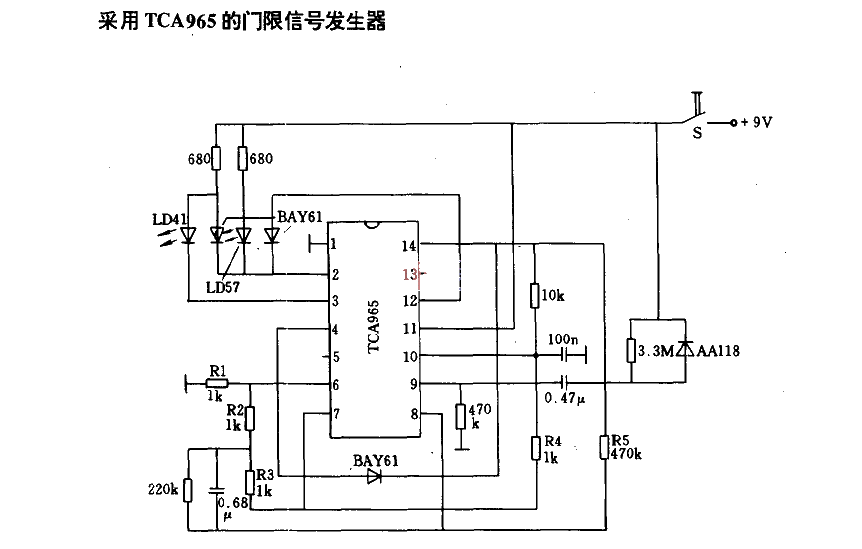 Threshold signal generator using TCA965