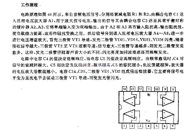 Audio spectrum level display circuit