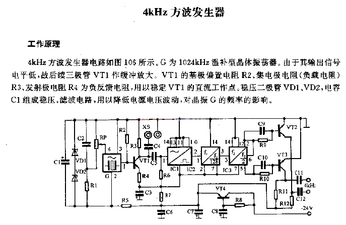 4kHz square wave generator