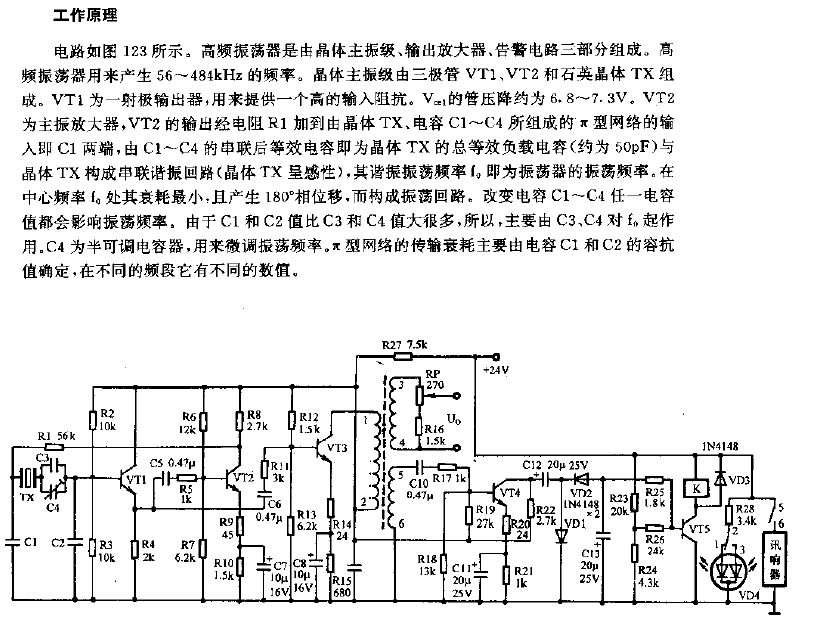 High frequency oscillator circuit diagram